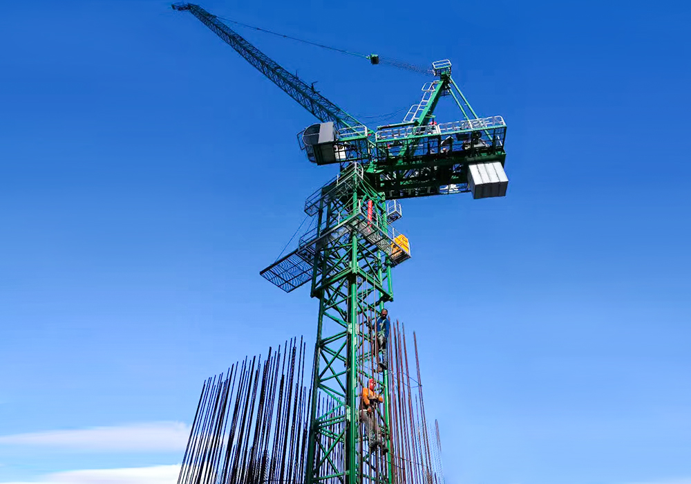 Qtd80 Luffing-Jib Tower Crane 6t Jib Length 40m
