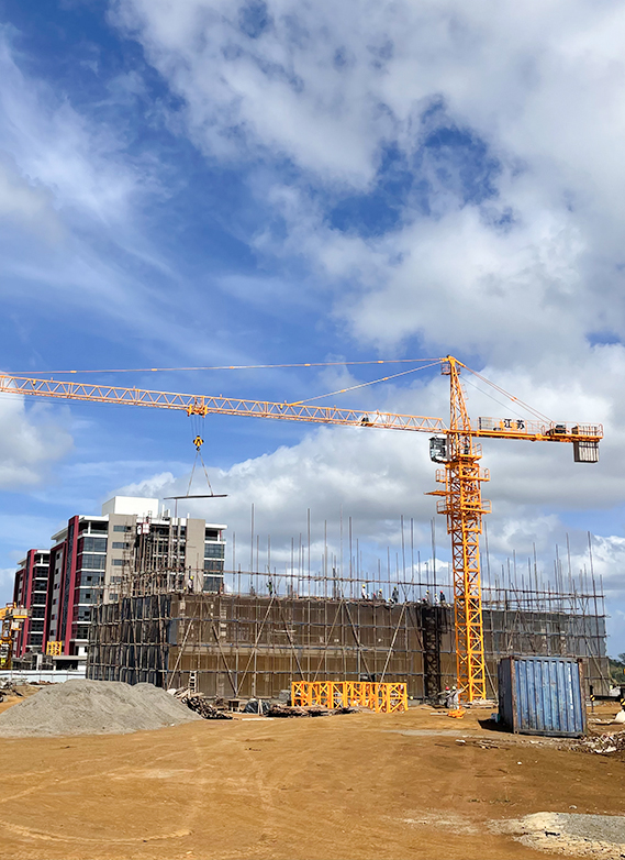 Proyek QTZ50 (5010) Tower Crane di Mauritius